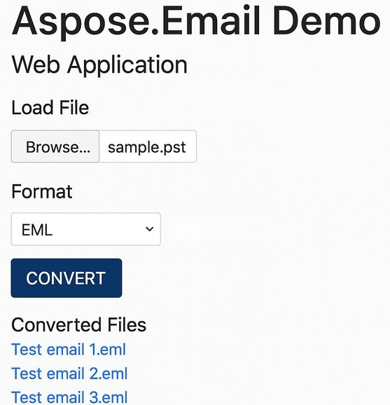 Email demo